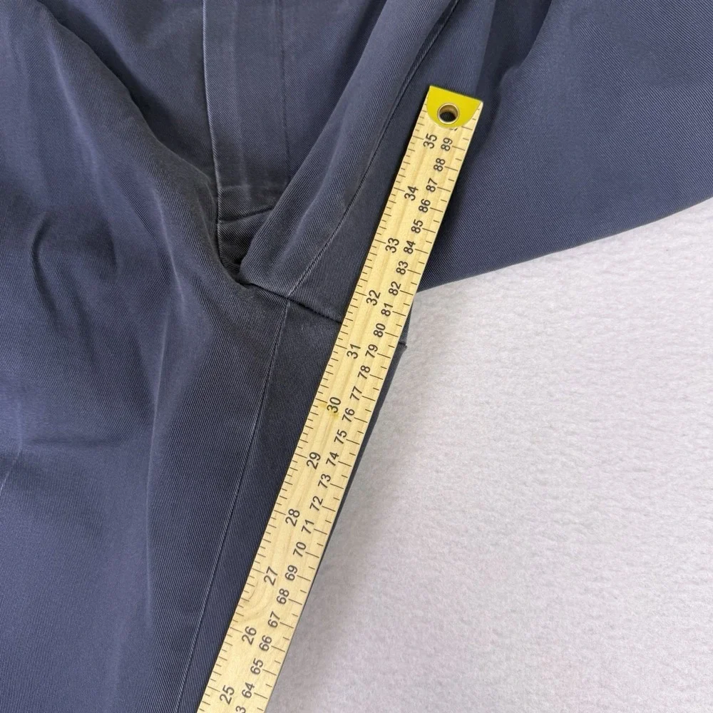 Brooks Brothers Advantage Chino‎ Clark 35x32 Navy Blue Distressed Frayed